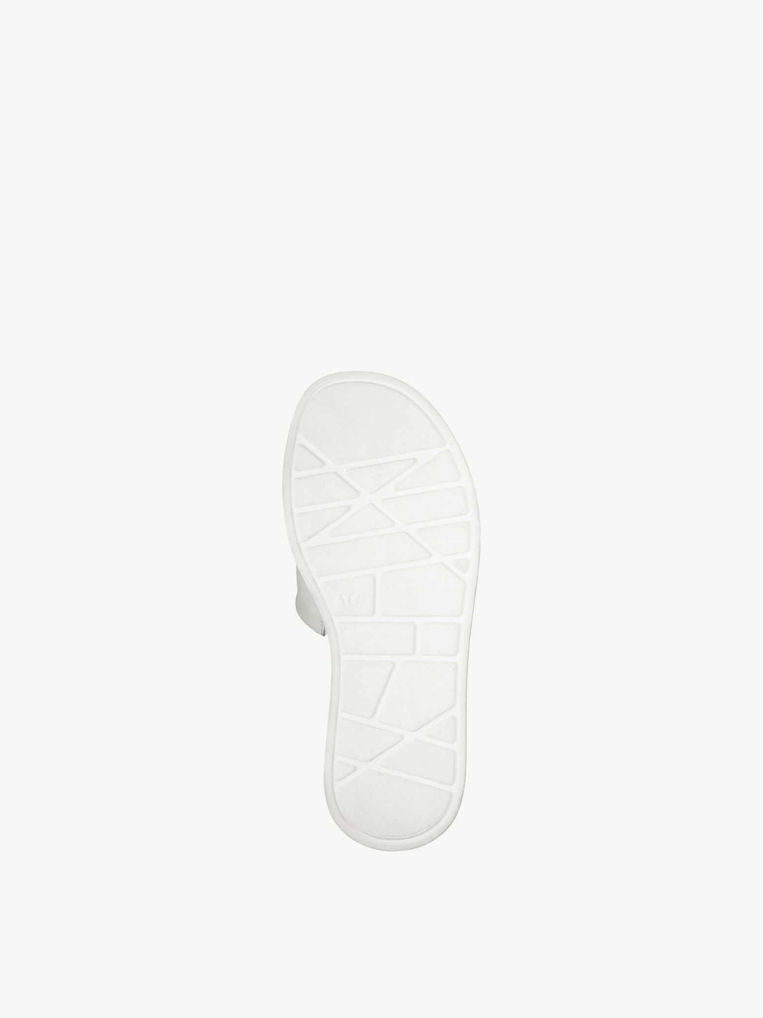 Mule en cuir - blanc