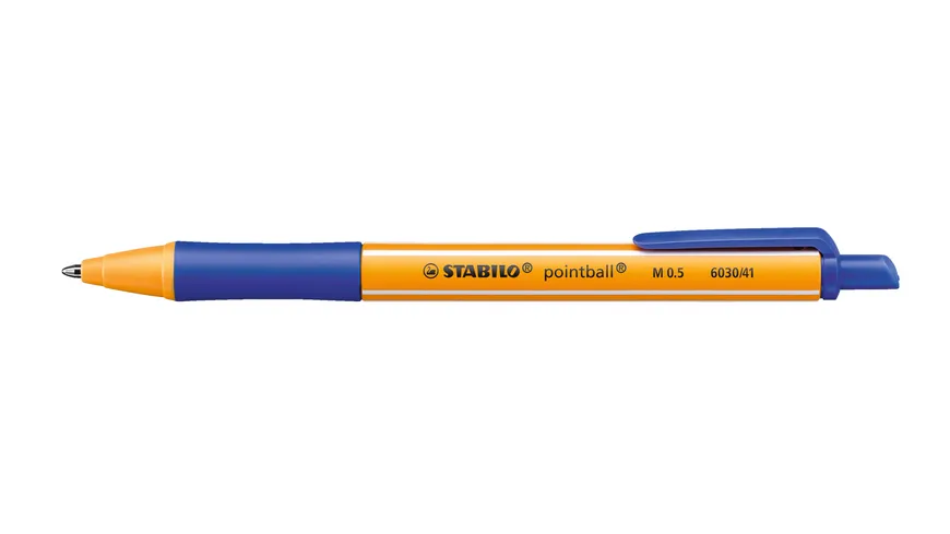 STABILO® Druck-Kugelschreiber - STABILO pointball - 4er Pack - blau, schwarz, rot, grün sortiert