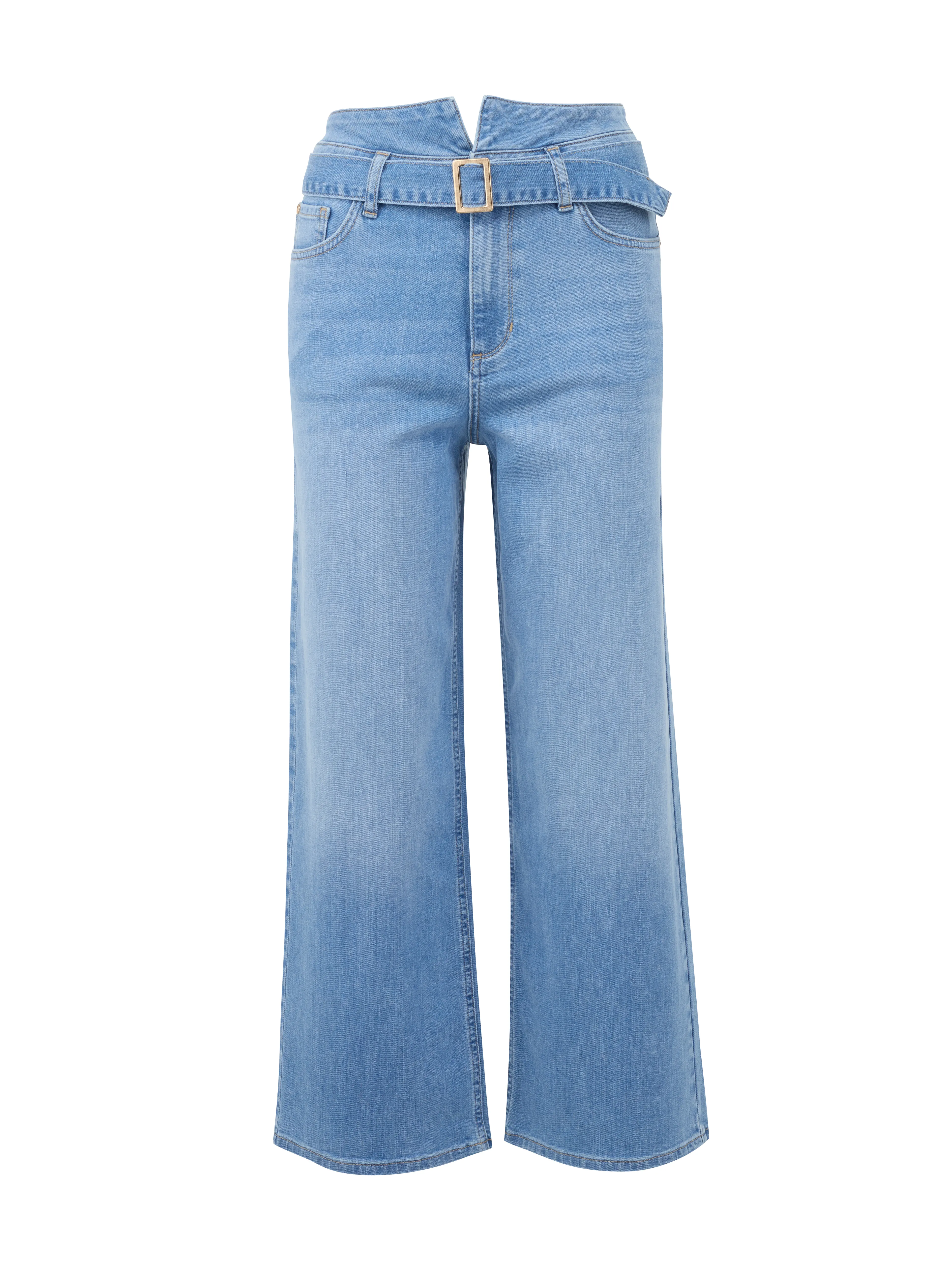 Hellblaue Damenjeans mit weitem Bein ORSAY