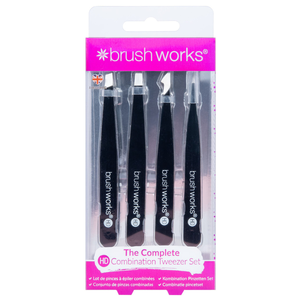 Brushworks Set de pinces à épiler Accessoire beauté