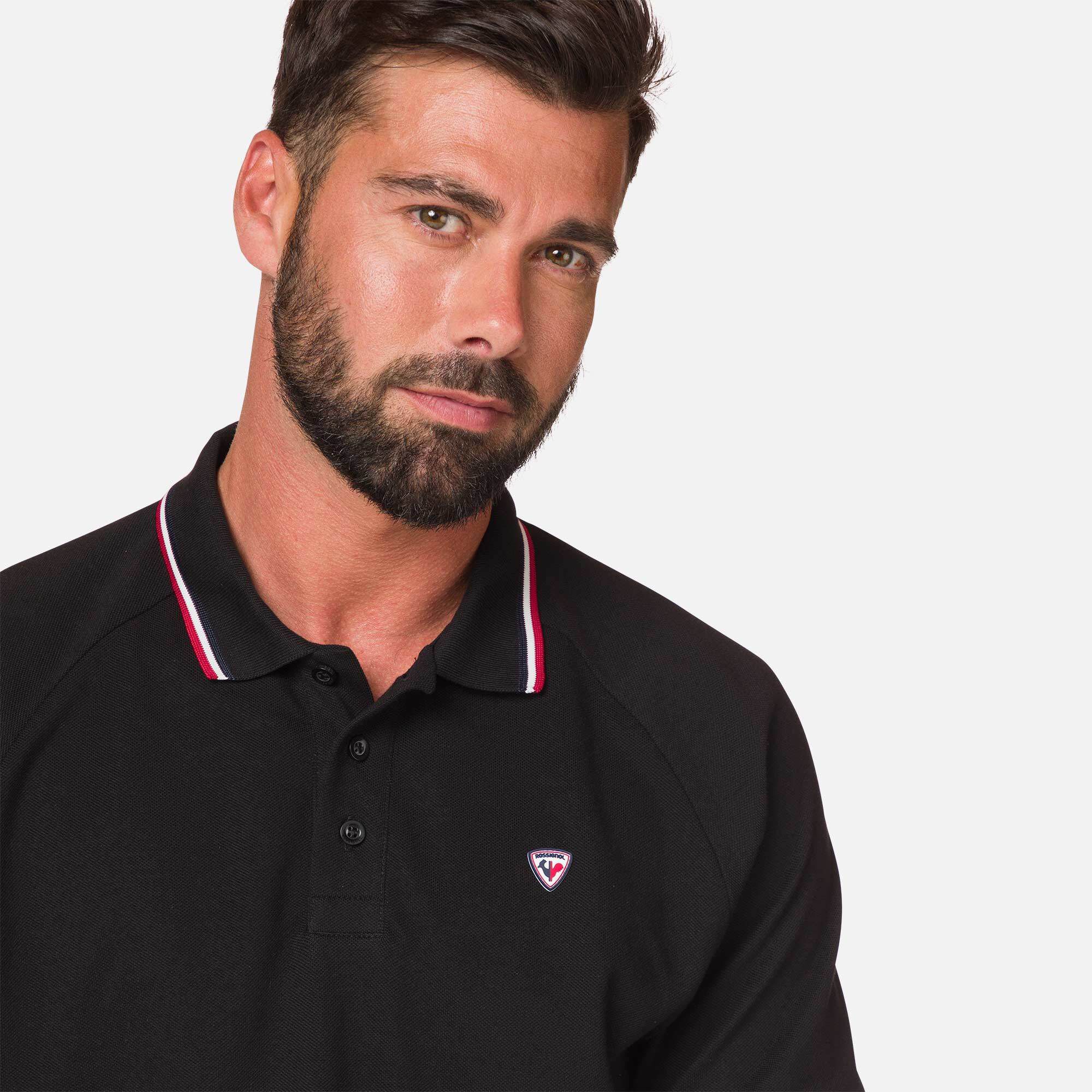 Polo logo à manches raglan homme
