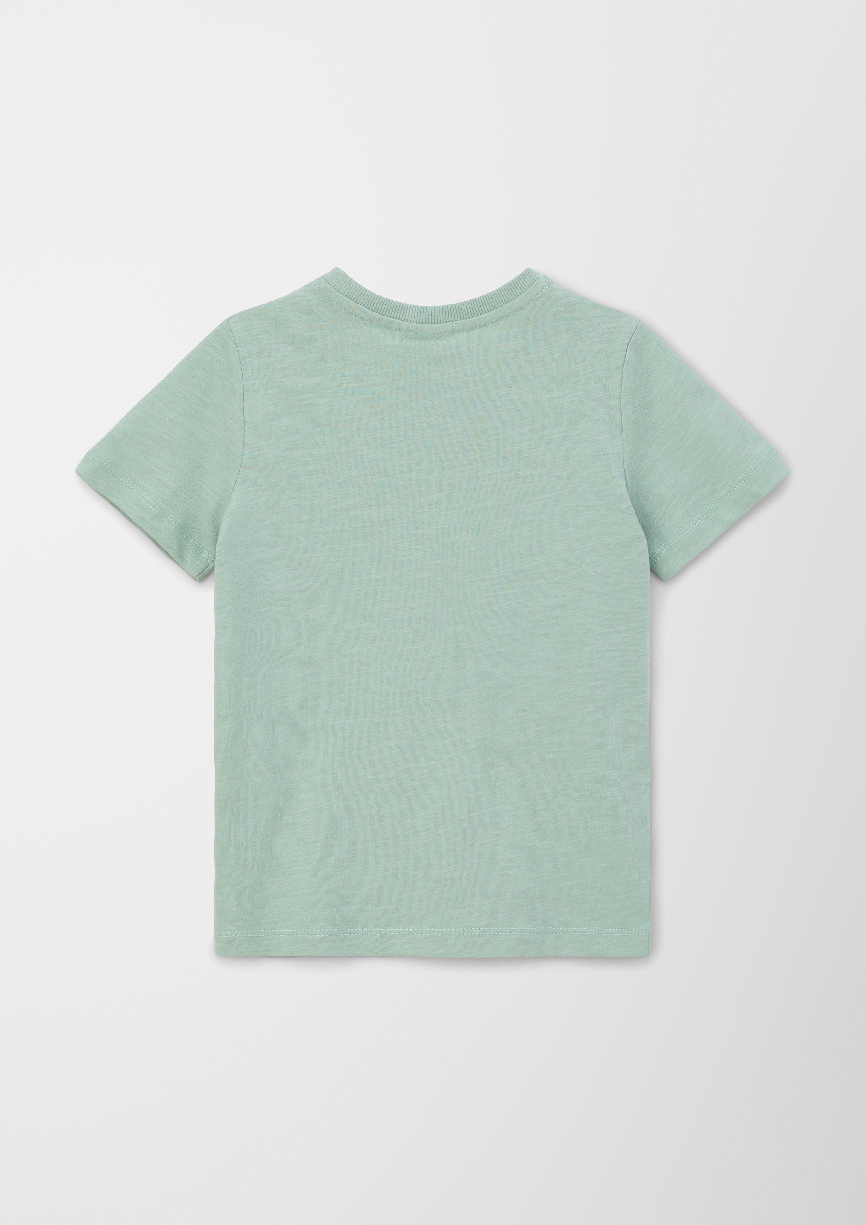 Baumwollshirt mit Print  2130690-6091
