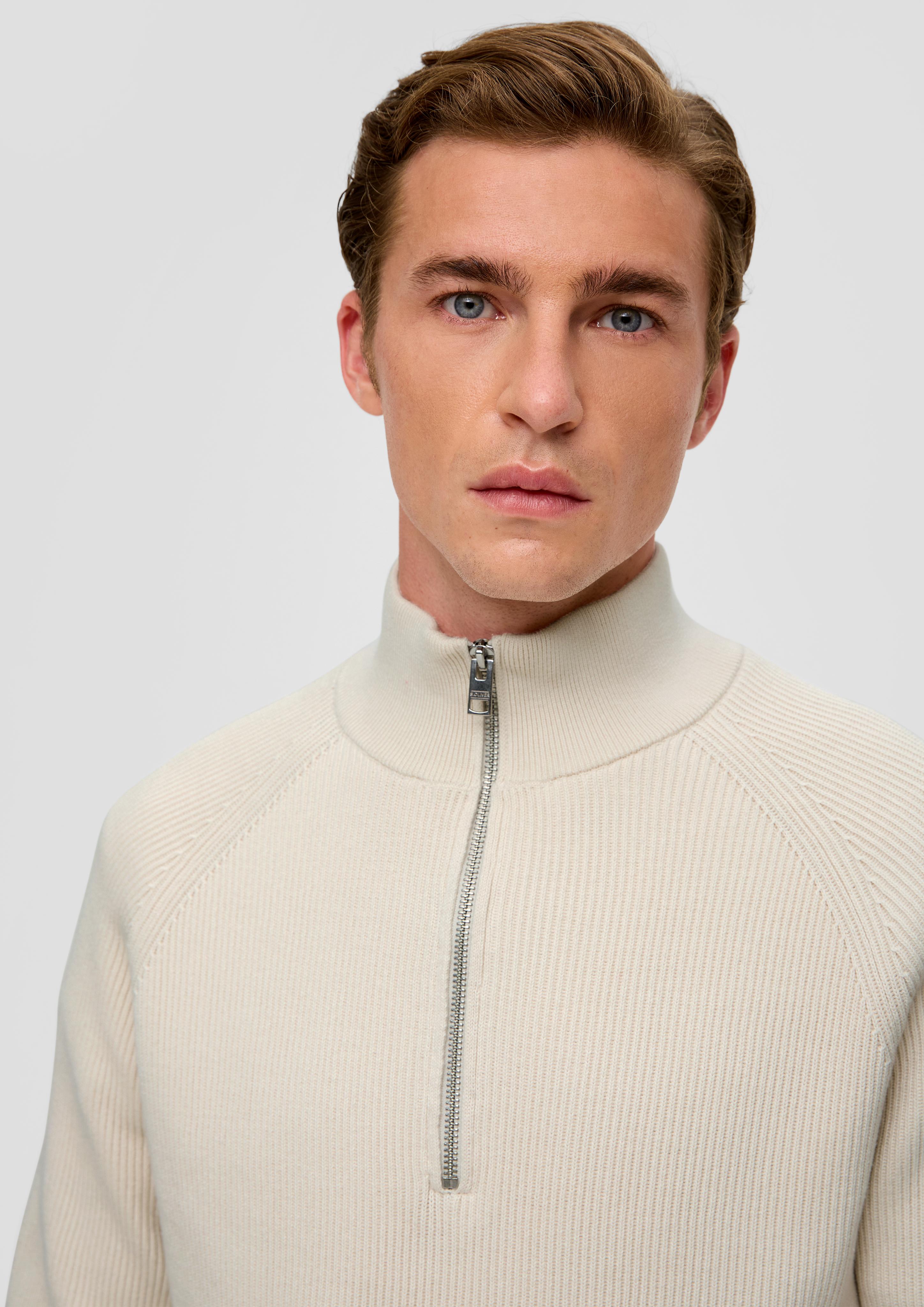 Strickpullover mit Stehkragen  2139366-0330