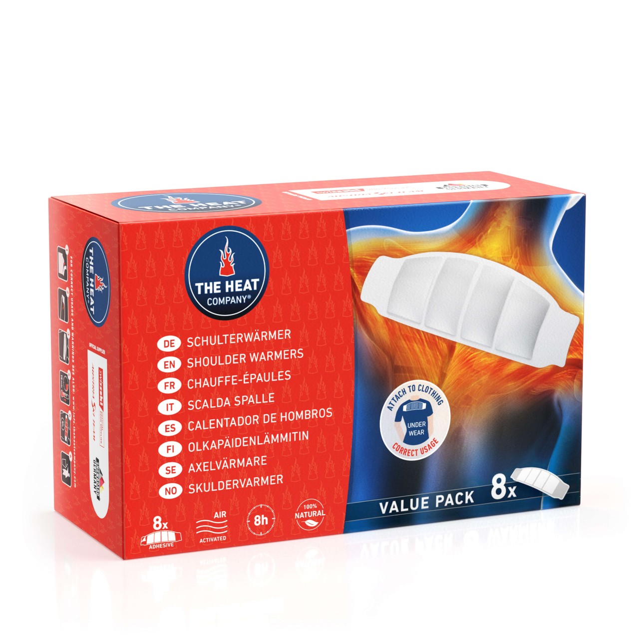 Schulterwärmer 8er-Box 8 STUNDEN WÄRME