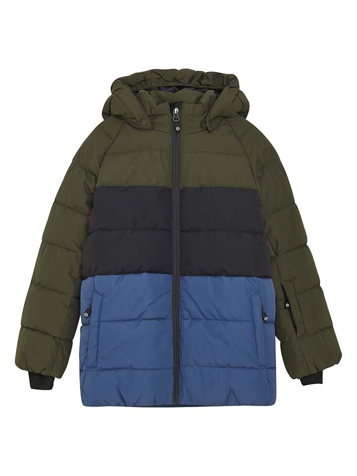 Color Kids Ski-/ Snowboardjacke in Khaki/ Blau günstig kaufen
