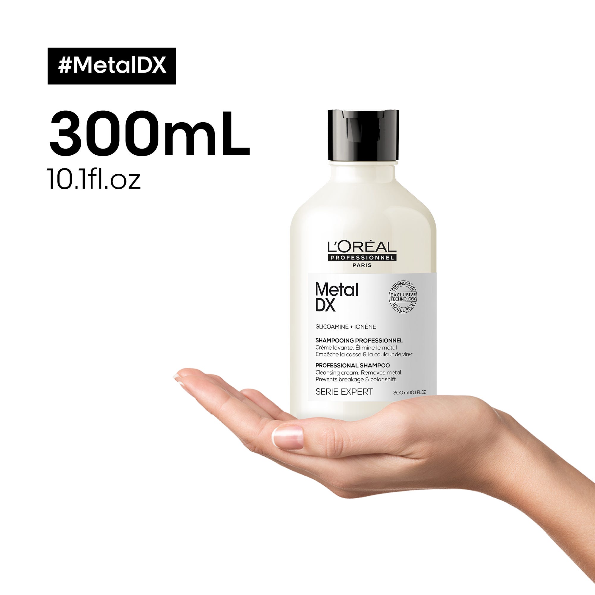 L'Oréal Professionnel Paris Serie Expert Metal DX Shampoo für coloriertes und geschädigtes Haar, langanhaltende Farben & Glanz 300 ml