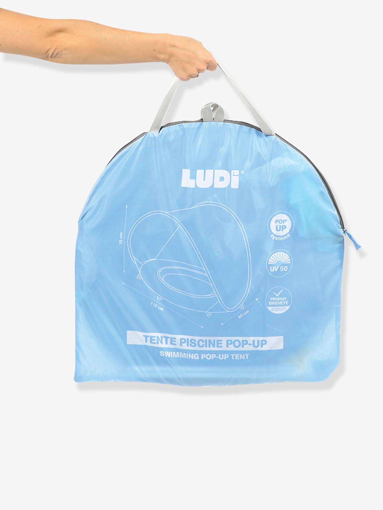 Ludi Baby Strand-Planschbecken mit UV-Schutz LUDI - blau