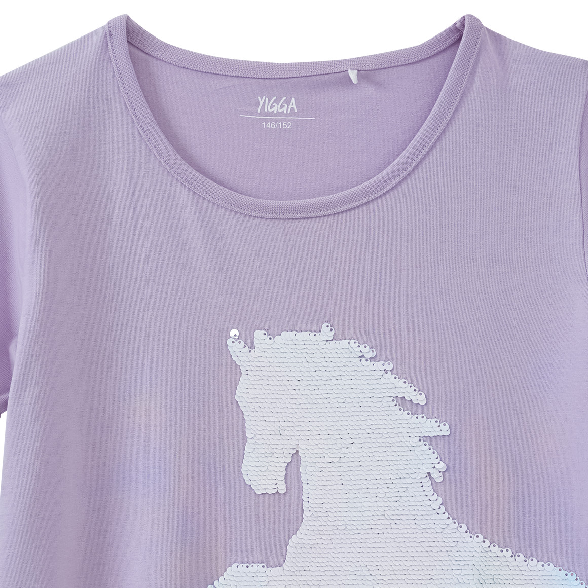 Mädchen T-Shirt mit Wendepailletten