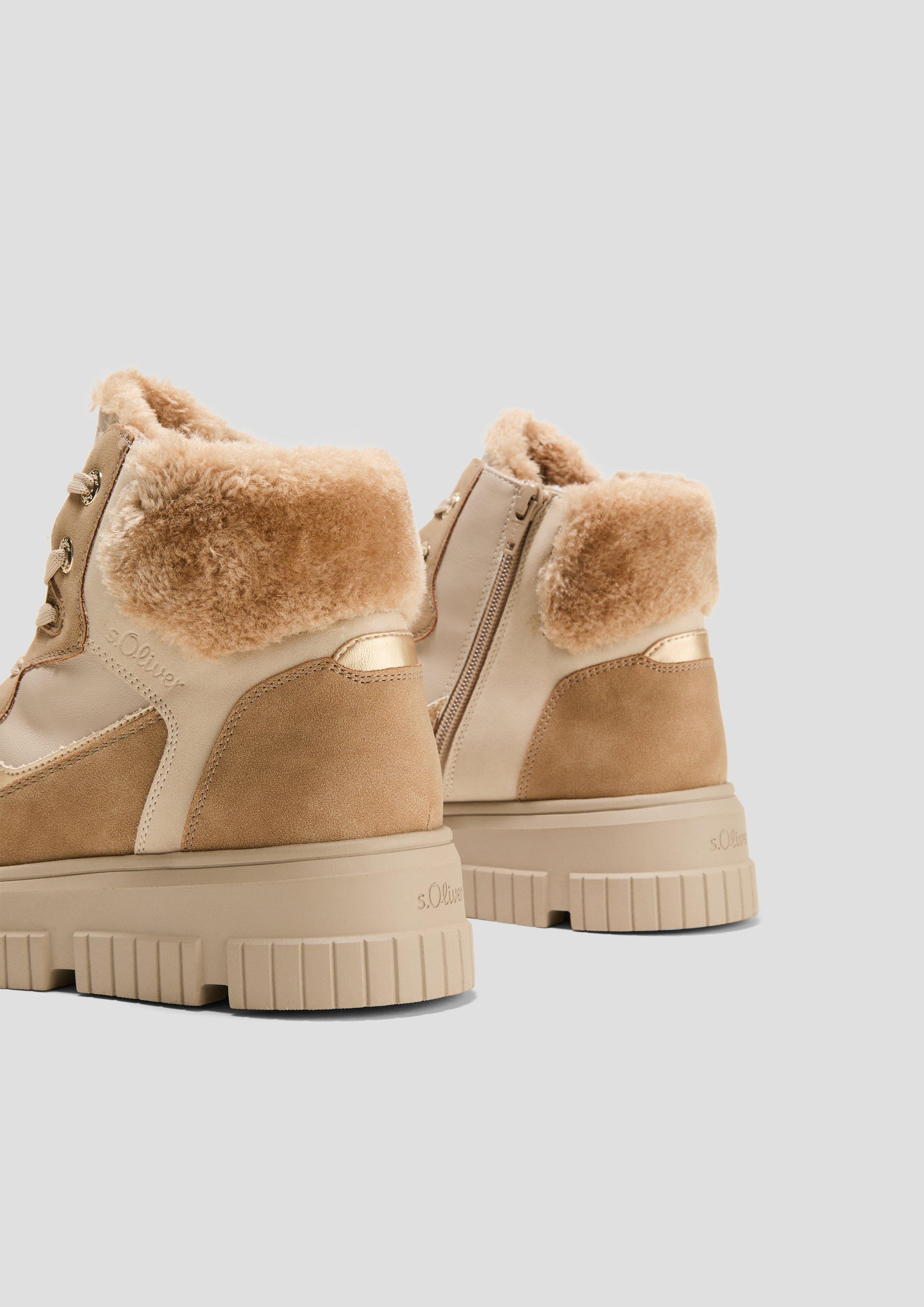 Boots im Materialmix  6008559-448