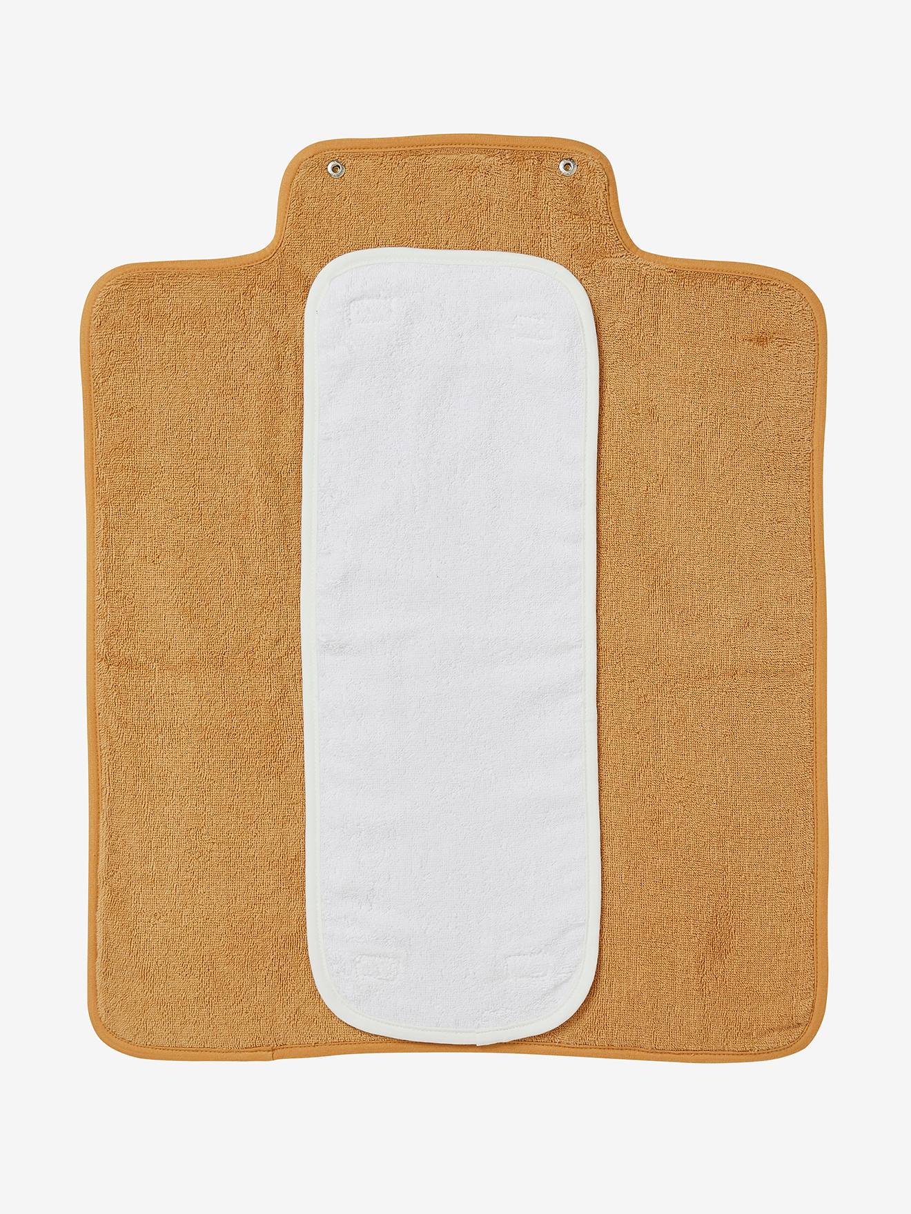 Tapis à langer de voyage en éponge Ourson caramel