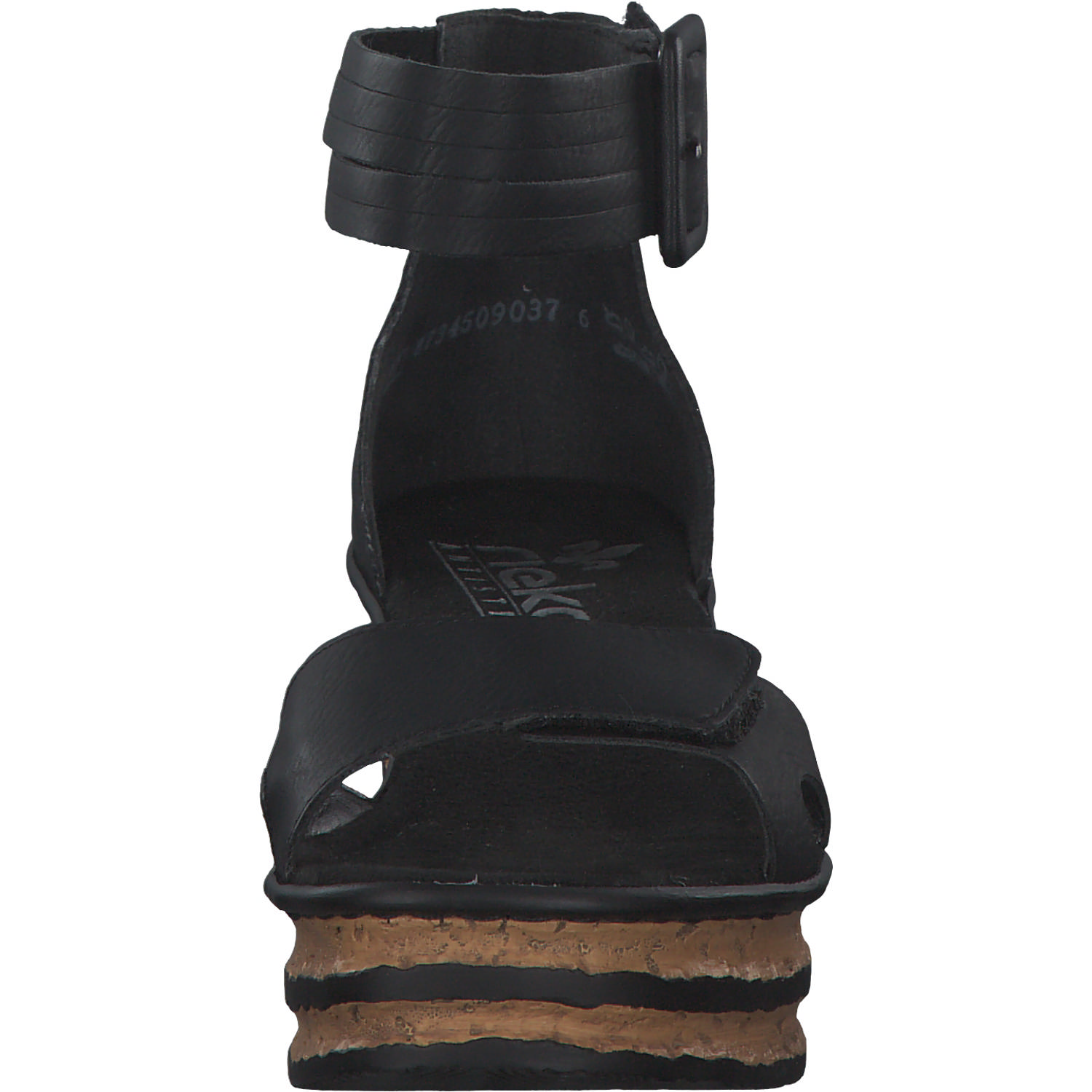 Rieker 68194, Keilsandaletten, Damen, schwarz