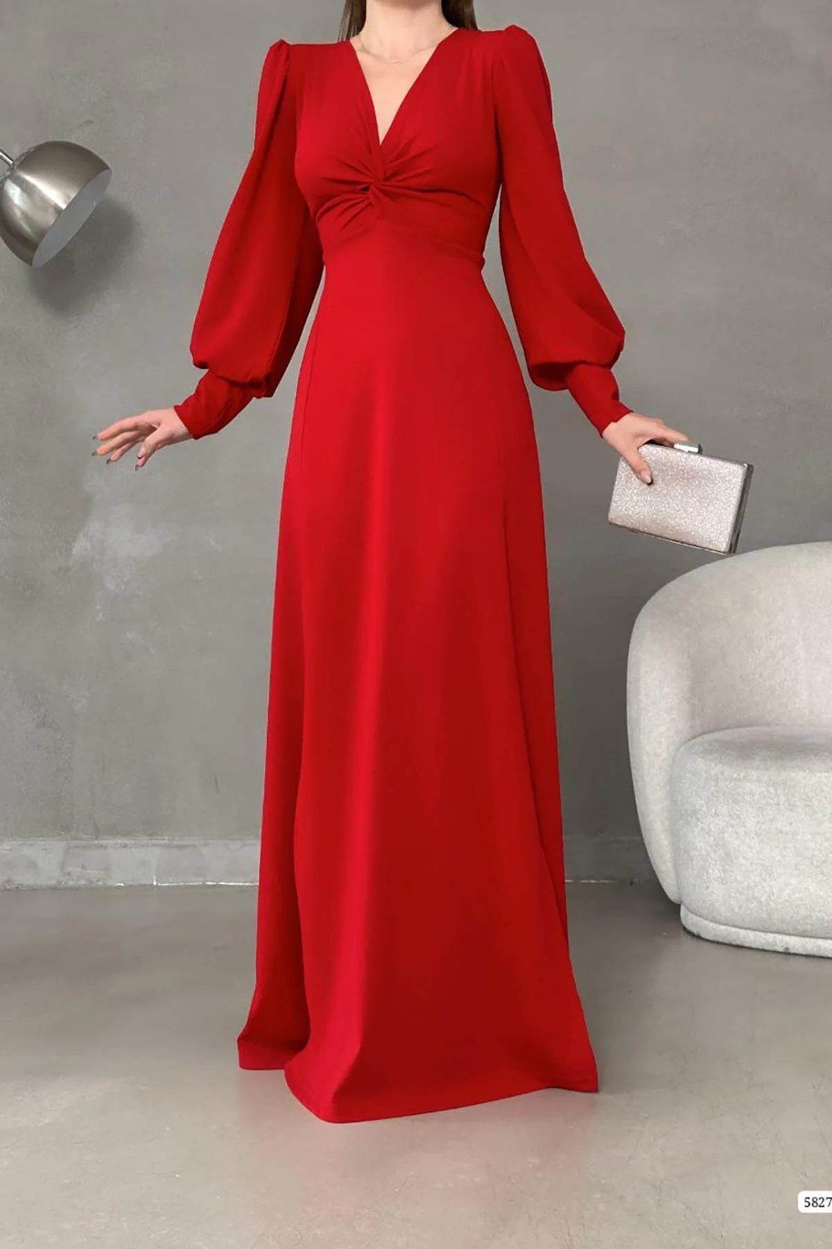 Deafox  Kleid - Rot - A-Linie