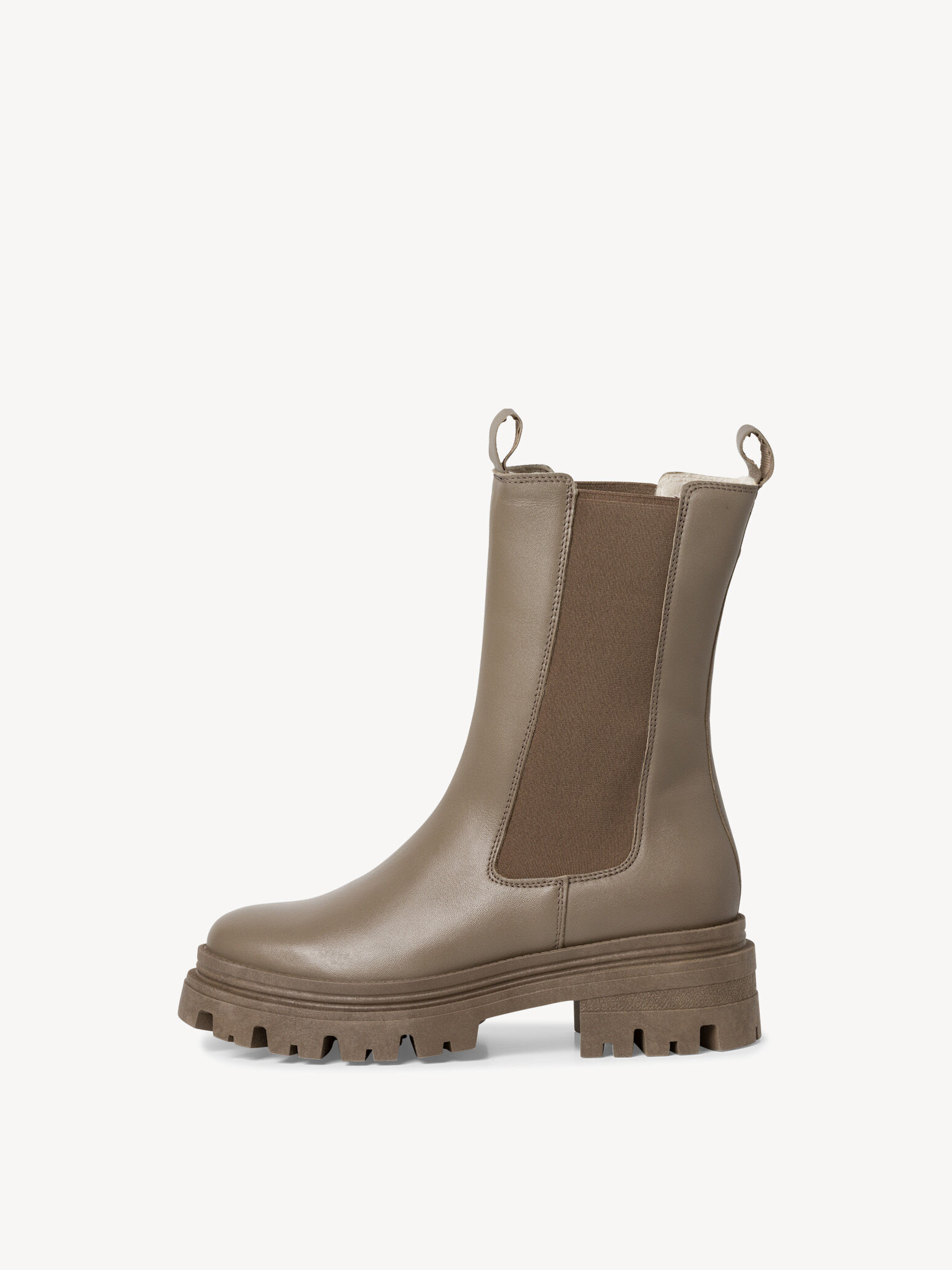 Bottine Chelsea en cuir - vert