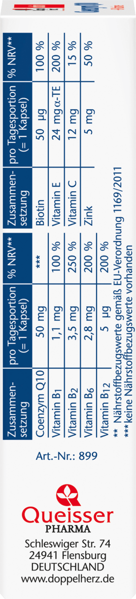 Coenzym Q 10 + B-Vitamine Kapseln 30 St., 12,5 g