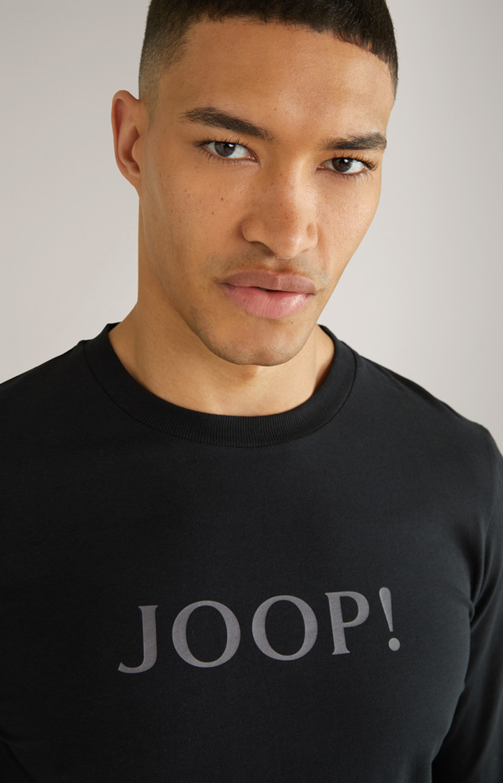 Loungewear Longsleeve in Schwarz