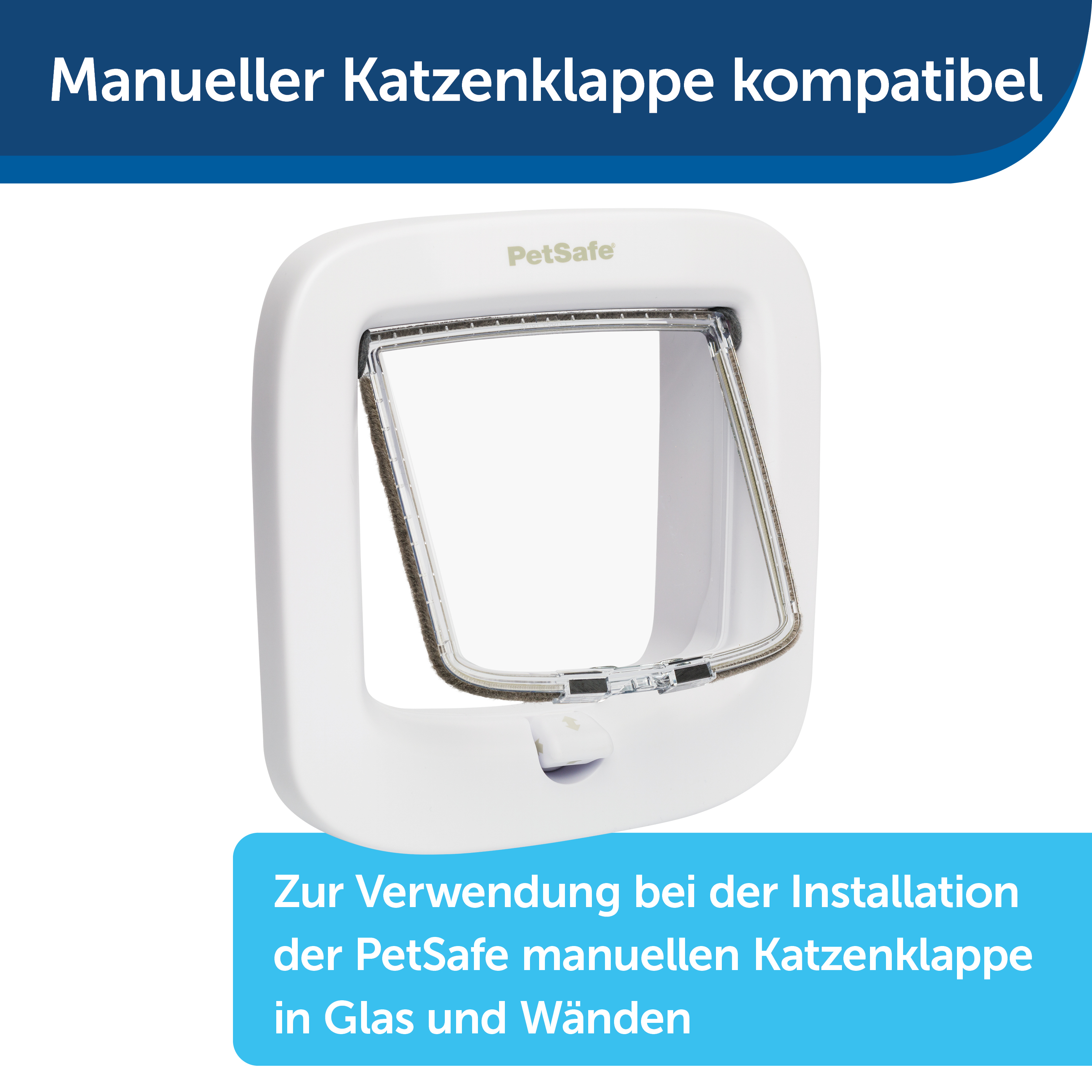 PetSafe Klappen & Türen PetSafe Einbauadapter für Mikrochip Katzenklappe weiß