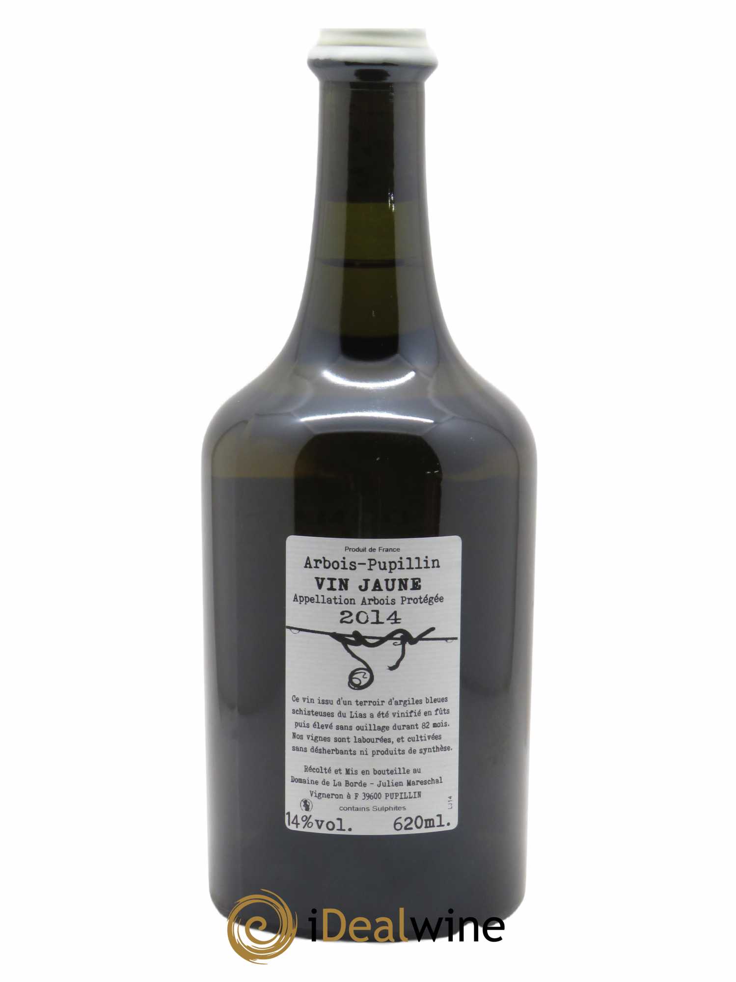 Arbois Pupillin Vin Jaune Domaine de la Borde  2014 - Lot de 1 Bouteille