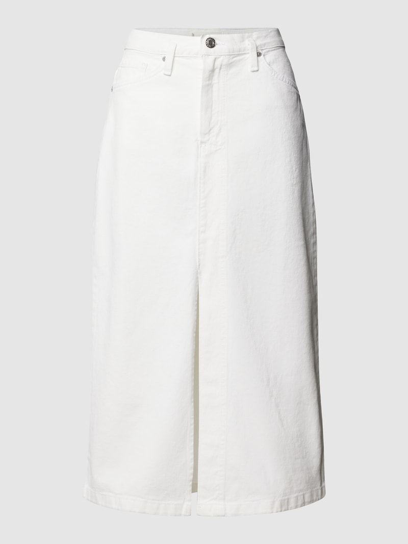 Jeansrock im 5-Pocket-Design Modell 'SOLEIL' in weiß