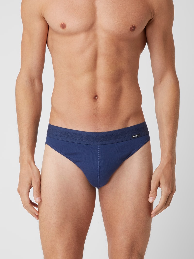Slip mit elastischem Bund in marineblau