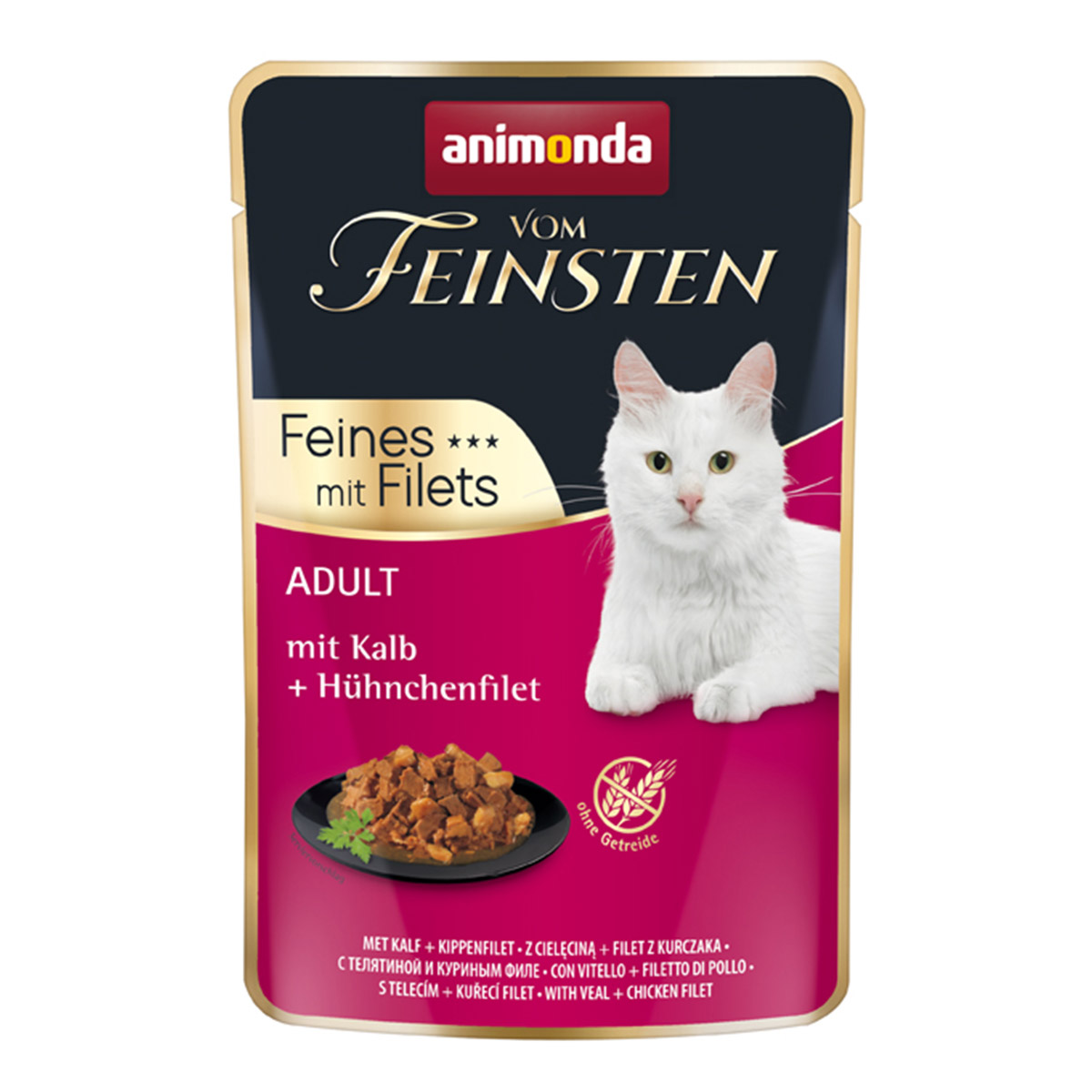 animonda vom Feinsten Adult mit Kalb + Hühnchenfilet