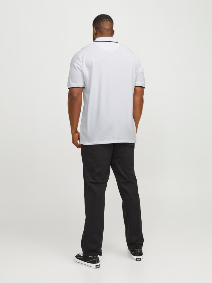 JACK & JONES PLUS Poloshirt in White günstig kaufen