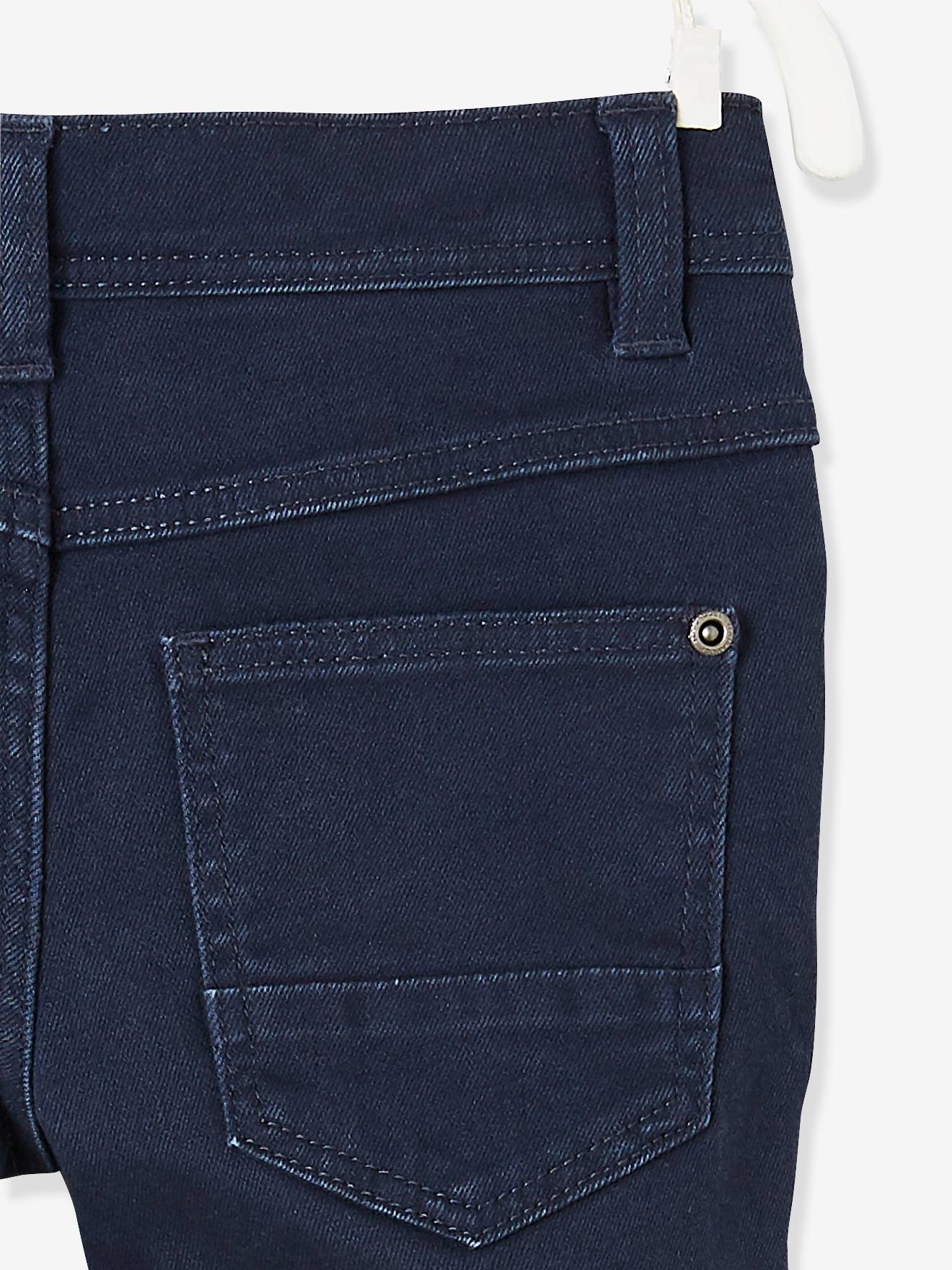 Pantalon slim garçon MorphologiK tour de hanche LARGE encre