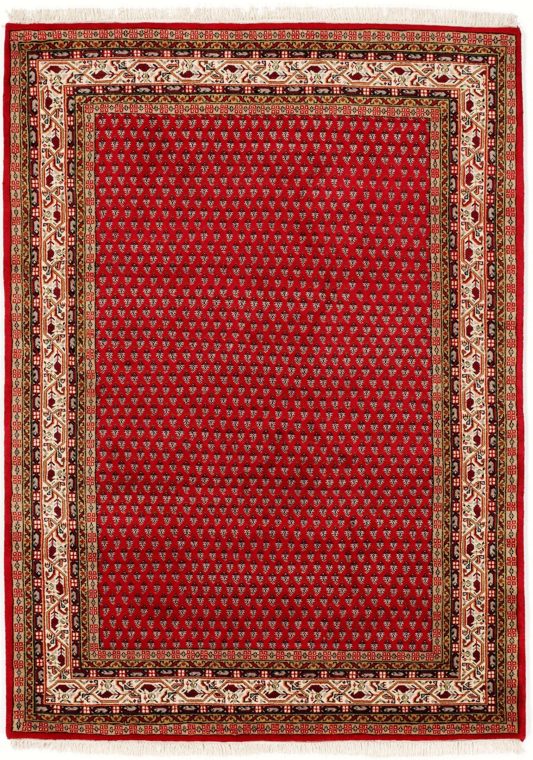 Orientteppich Sakki Mir, OCI DIE TEPPICHMARKE, rechteckig, Höhe: 7 mm, reine Wolle, handgeknüpft, mit Fransen, Wohnzimmer