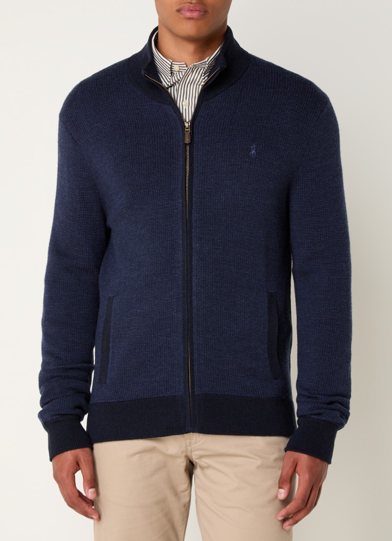 Cardigan cu guler înalt din lână premium Ralph Lauren