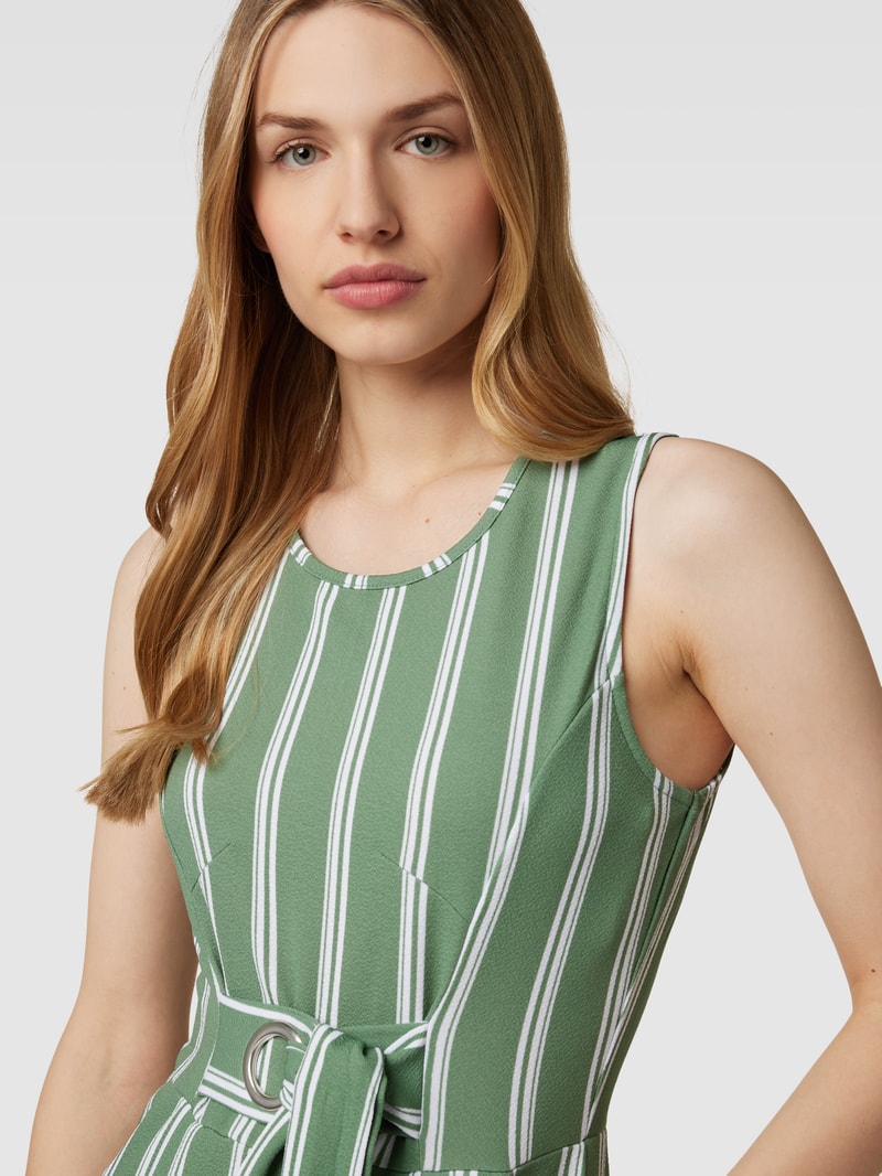 Jumpsuit mit Streifenmuster in grün
