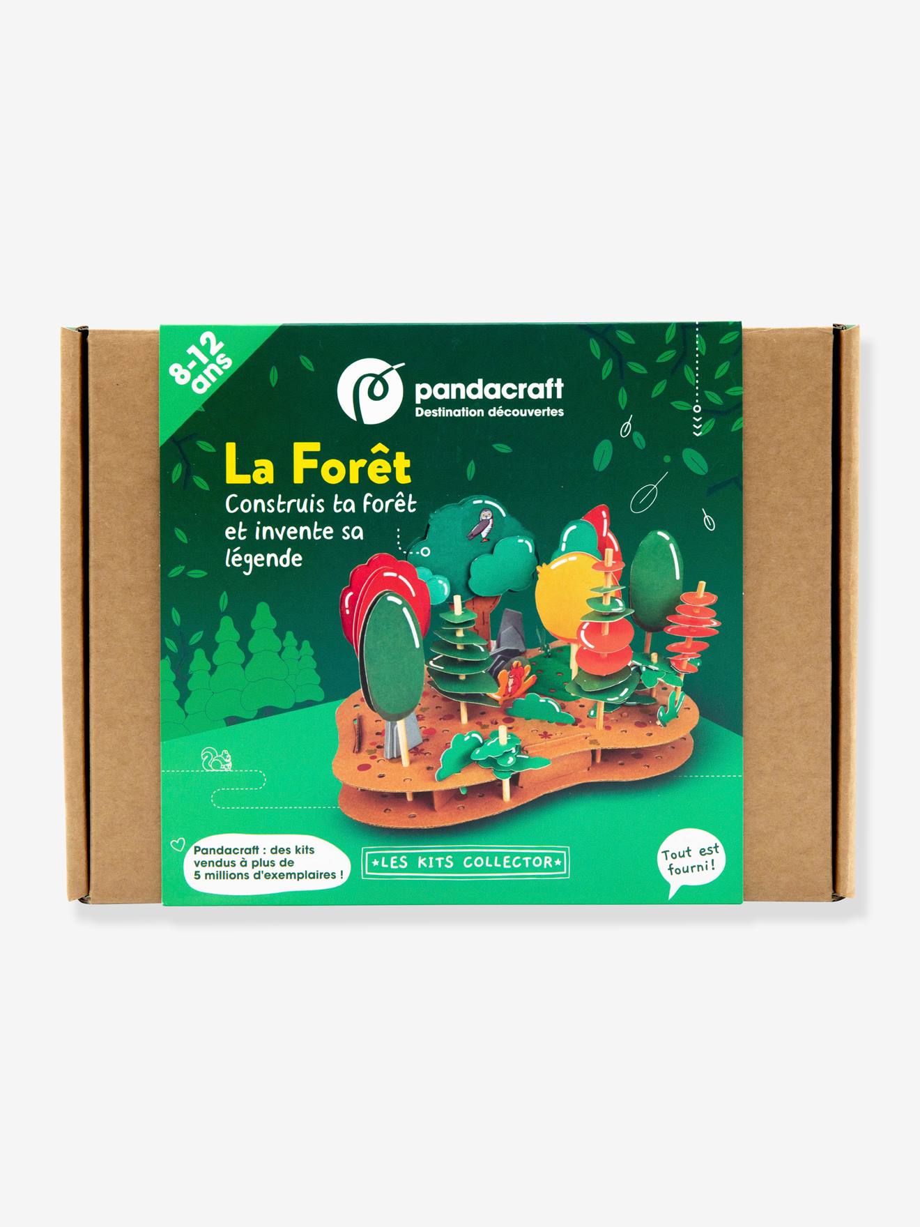 Kit collector La forêt 8/12 ans PANDACRAFT vert