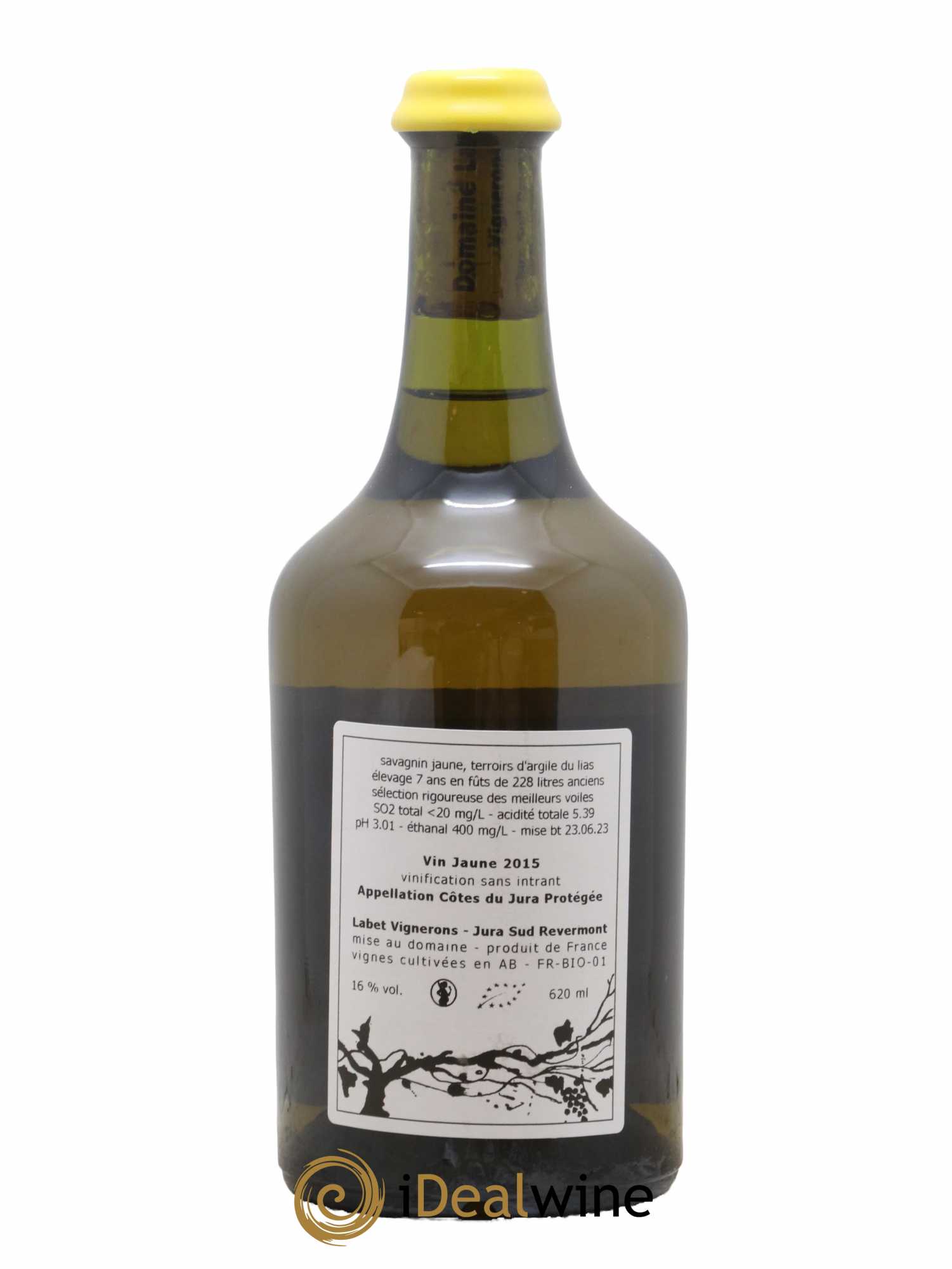 Côtes du Jura Vin Jaune Labet (Domaine)  2015 - Lot de 1 Bouteille