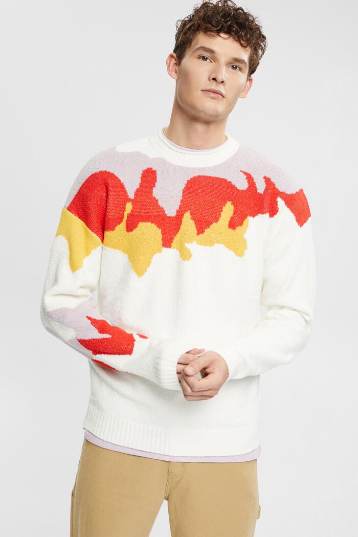 Mehrfarbiger Strickpullover