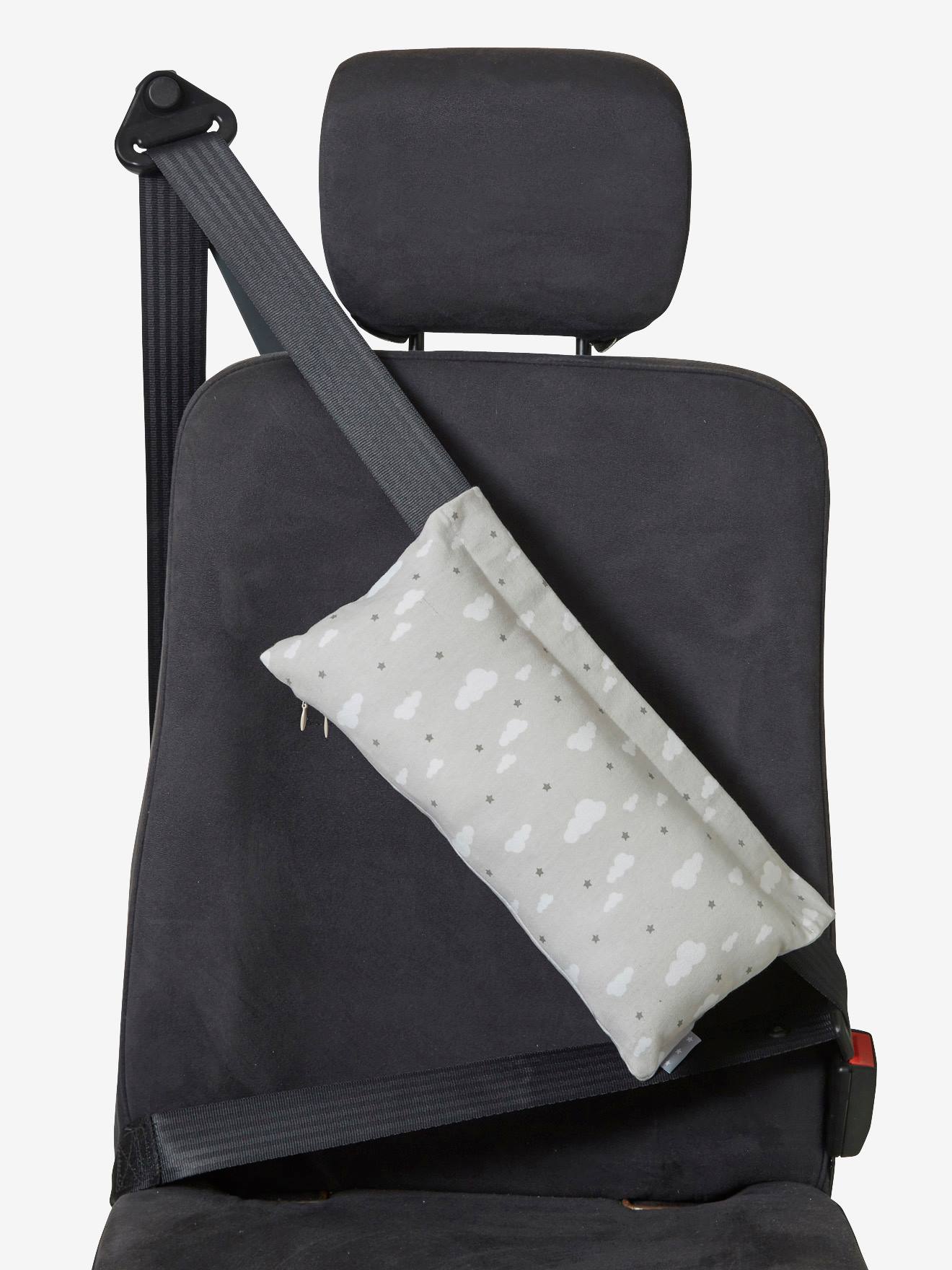 Coussin de ceinture de sécurité enfant gris