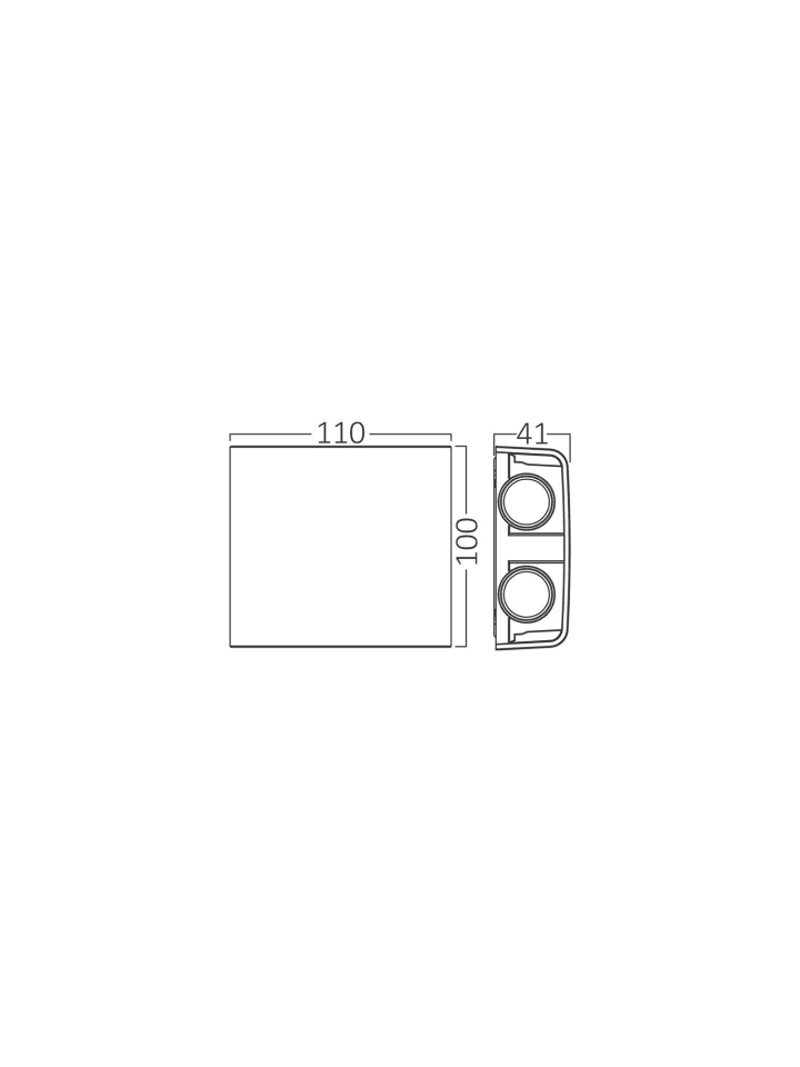 COFI 1453 LED Wandleuchte 4W | IP65 Schutzart | CCT Wandleuchte in Schwarz günstig kaufen onesize