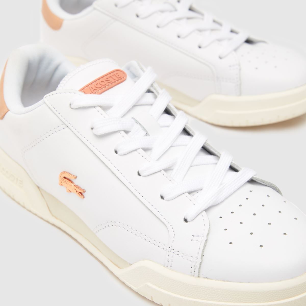 Lacoste Twin Serve sportcipő fehér és rózsaszín színben