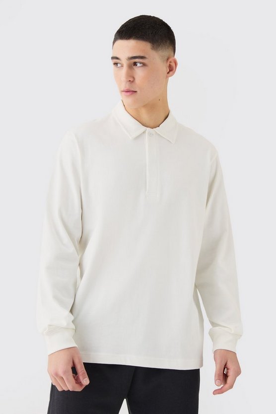 Rugby-Poloshirt mit Knopfleiste