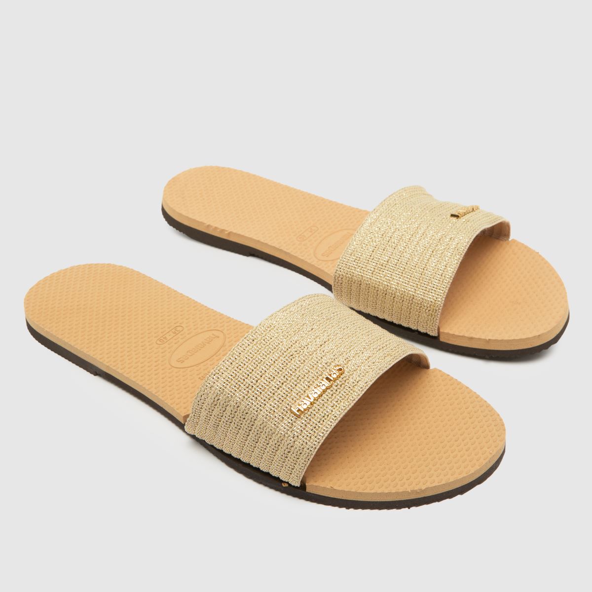 Havaianas – You Malta – Guldfärgade sandaler