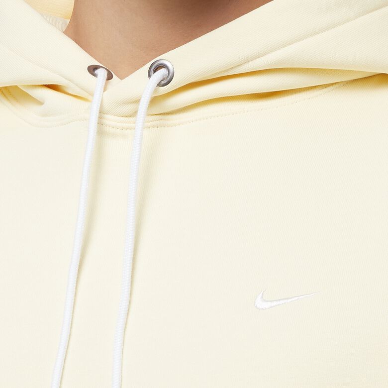 NIKE Solo Swoosh Fleece-Hoodie alabaster/white