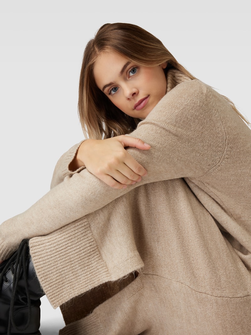 Strickkleid mit Rollkragen Modell 'BRANDIE' in beige
