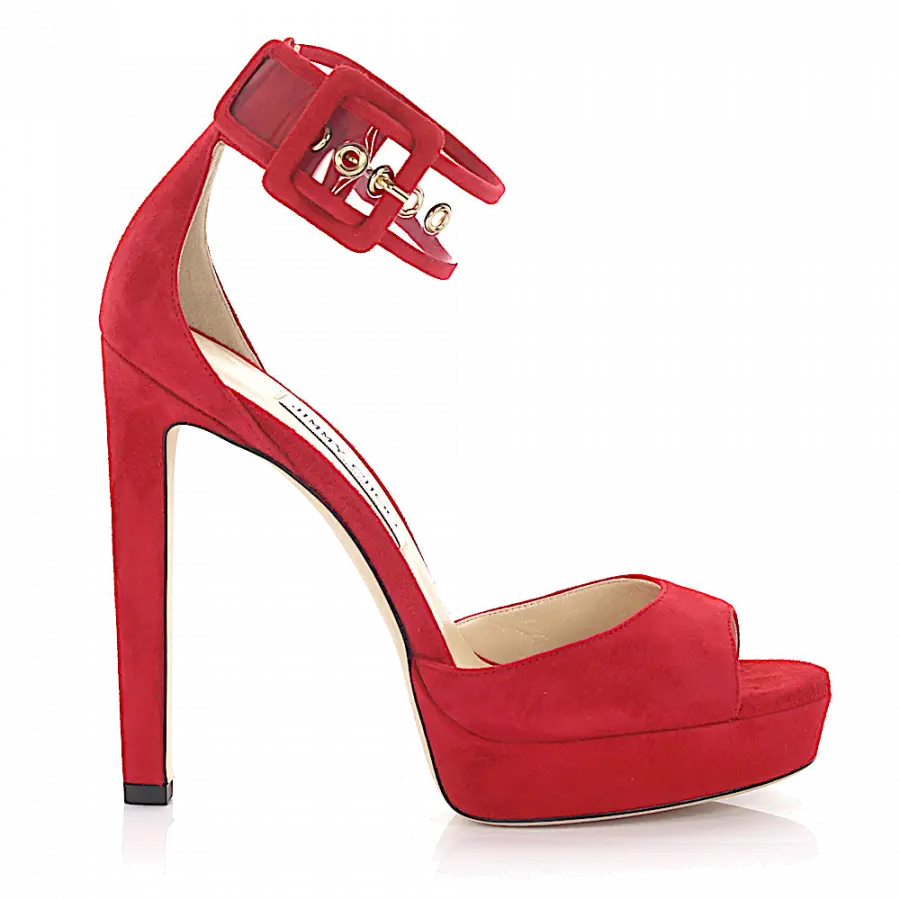 Jimmy Choo - Plateausandalen - rot