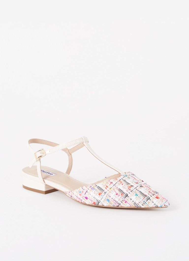 Sandale Harler din tweed de la Dune London cu lurex.