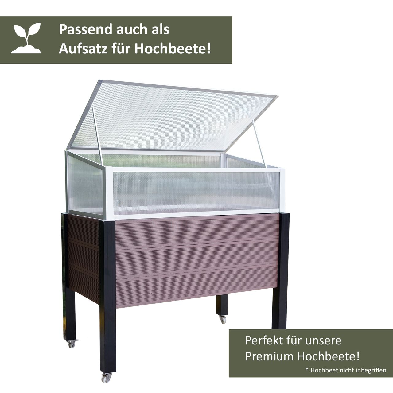 Lemodo Premium Frühbeet aus Aluminium