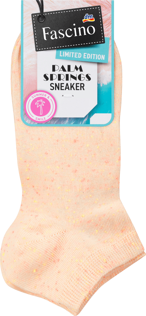 Sneaker Socken mit Noppengarn apricot Gr. 39-42, 1 St
