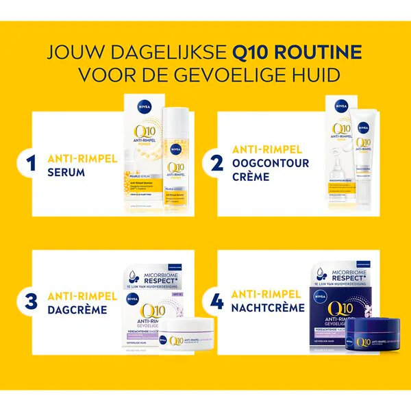NIVEA Q10 Power Sensitive ránctalanító éjszakai krém 50ml - érzékeny bőrre