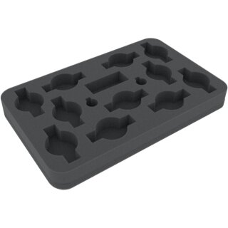 Feldherr 30 mm Half-Size Schaumstoff für Dropfleet Commander - UCM Fregatten, Shaltari Voidgates und Korvetten