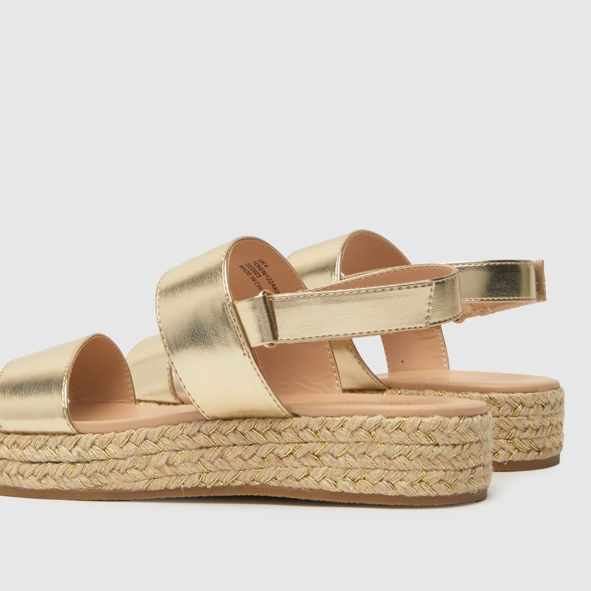 Schuh Gold Token espadriller flickor/ungdomssandaler