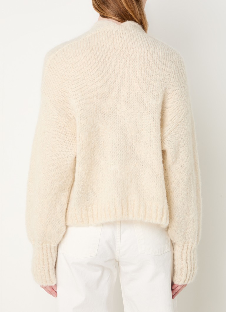 alchemist Louiza coarse knit conspicuous vest in alpaca wool blend