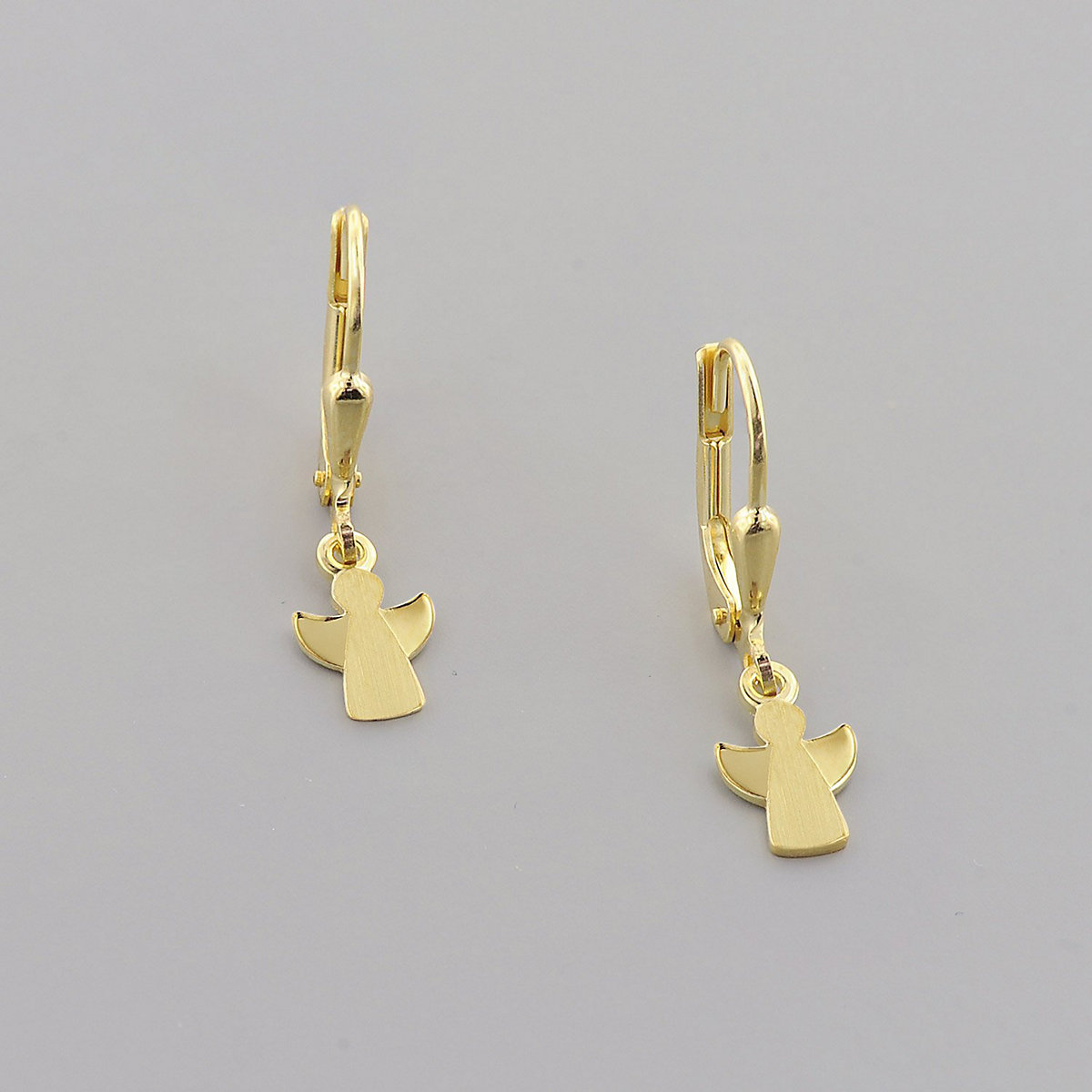 Kinder-Ohrringe Engel 333 (8 Kt) Gold Ohrschmuck für Mädchen Ohrhänger