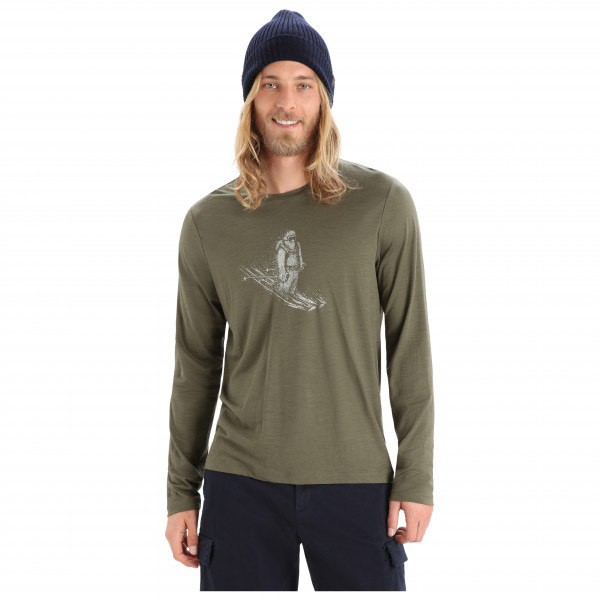Icebreaker - Tech Lite II L/S Tee Skiing Yeti - Merinoshirt