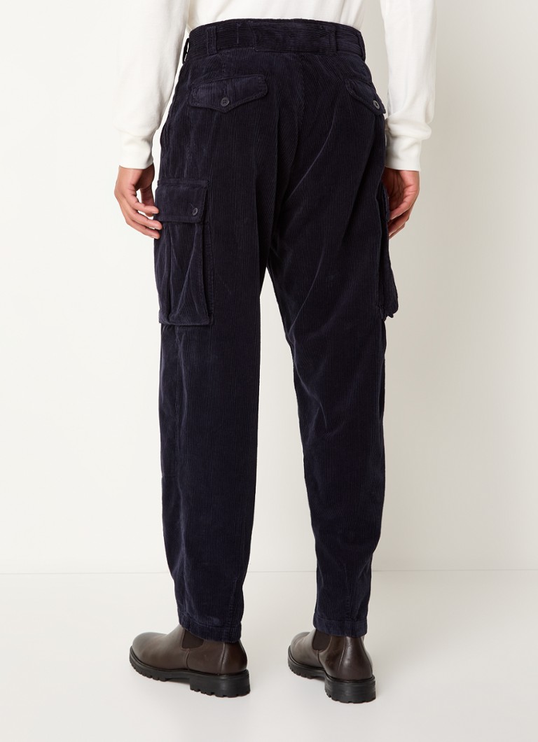 Ralph Lauren Tapered fit corduroy trousers with zip pockets